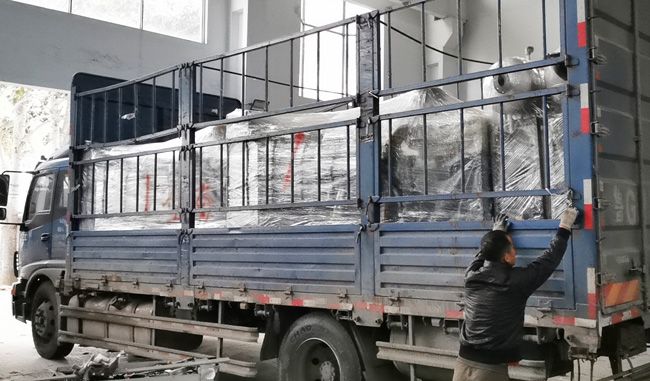 4台200kw沼气发电机组发往江西赣州市两家养殖场